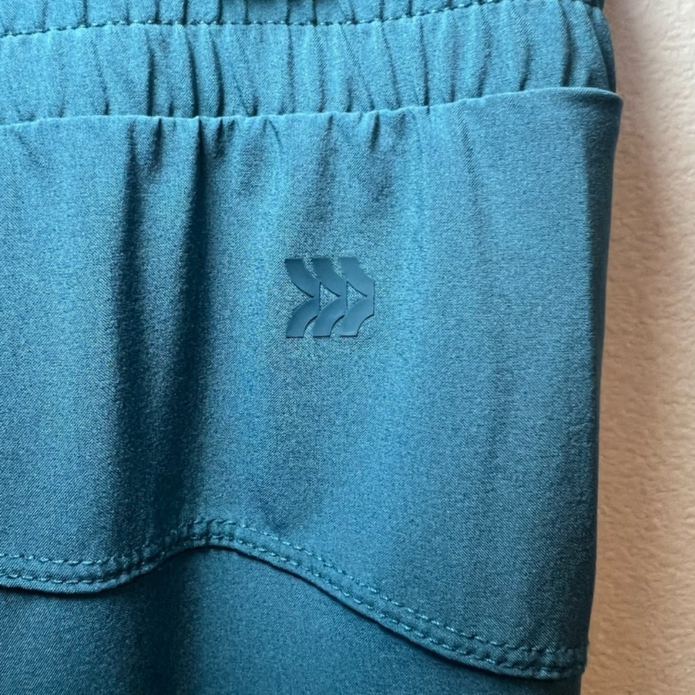 All in Motion Athletic Pants Teal Pocket Drawstring Taper Lightweight Workout XL - Picture 10 of 13